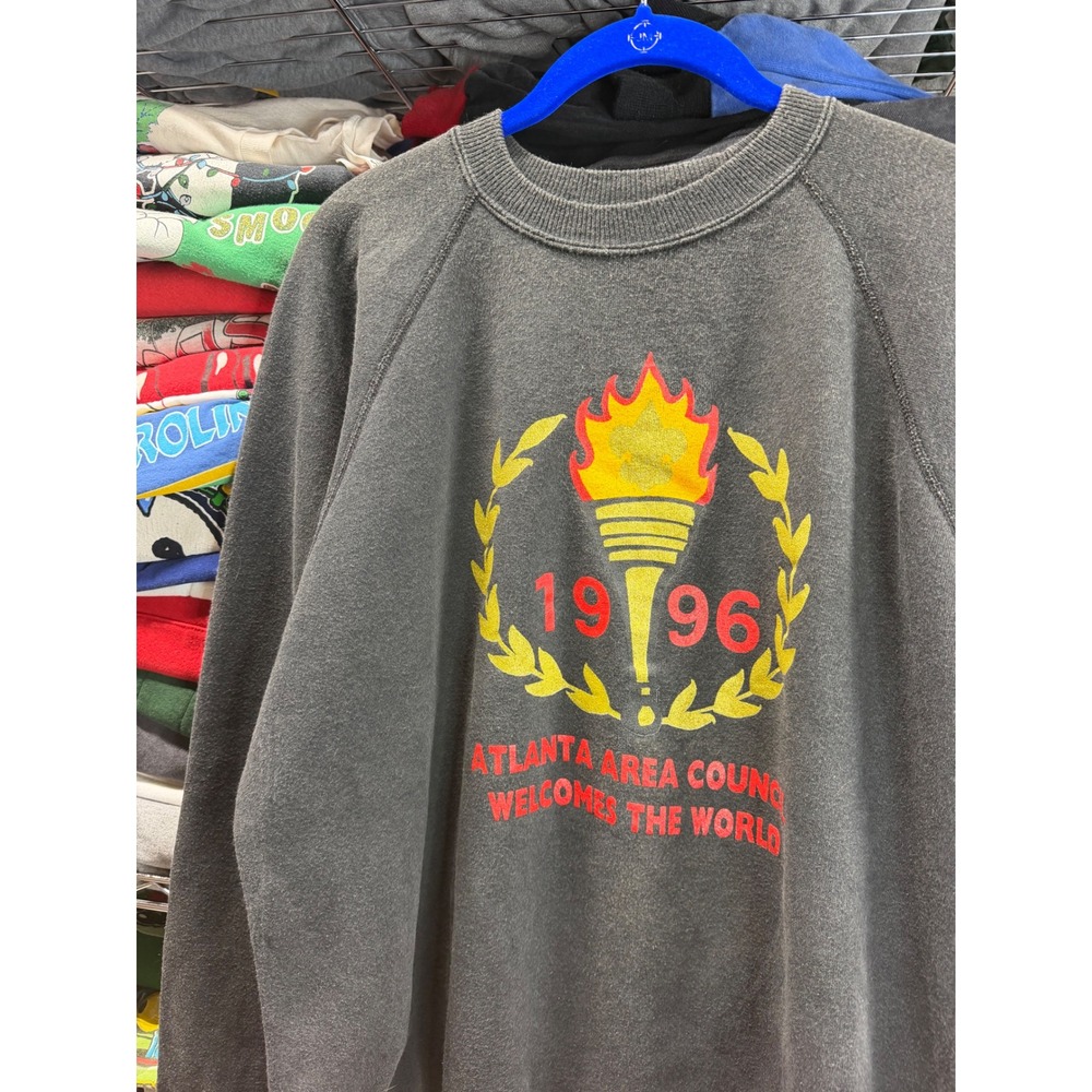 Vintage Hanes 1996 Atlanta Area Council Sweatshirt Mens XL Gray Made in USA